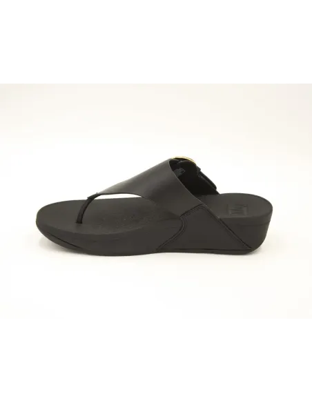 SANDALIAS CUÑA  FITFLOP LULU RESIN NEGRO