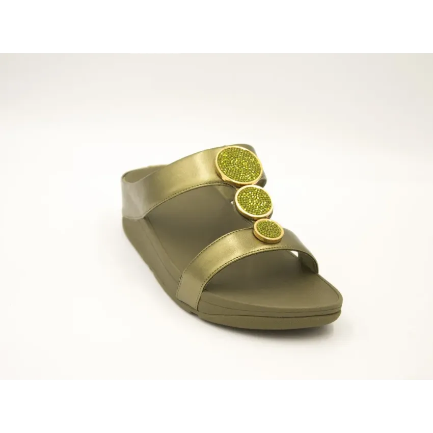 SANDALIAS CUÑA FITFLOP HALO VERDE