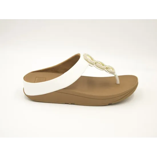 SANDALIAS CUÑA FITFLOP FINO BLANCO