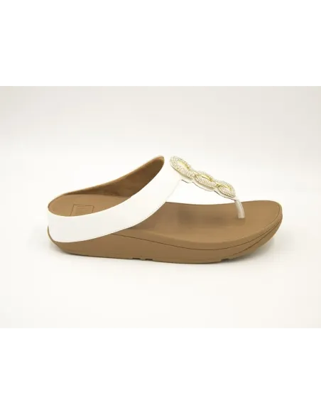 SANDALIAS CUÑA FITFLOP FINO BLANCO