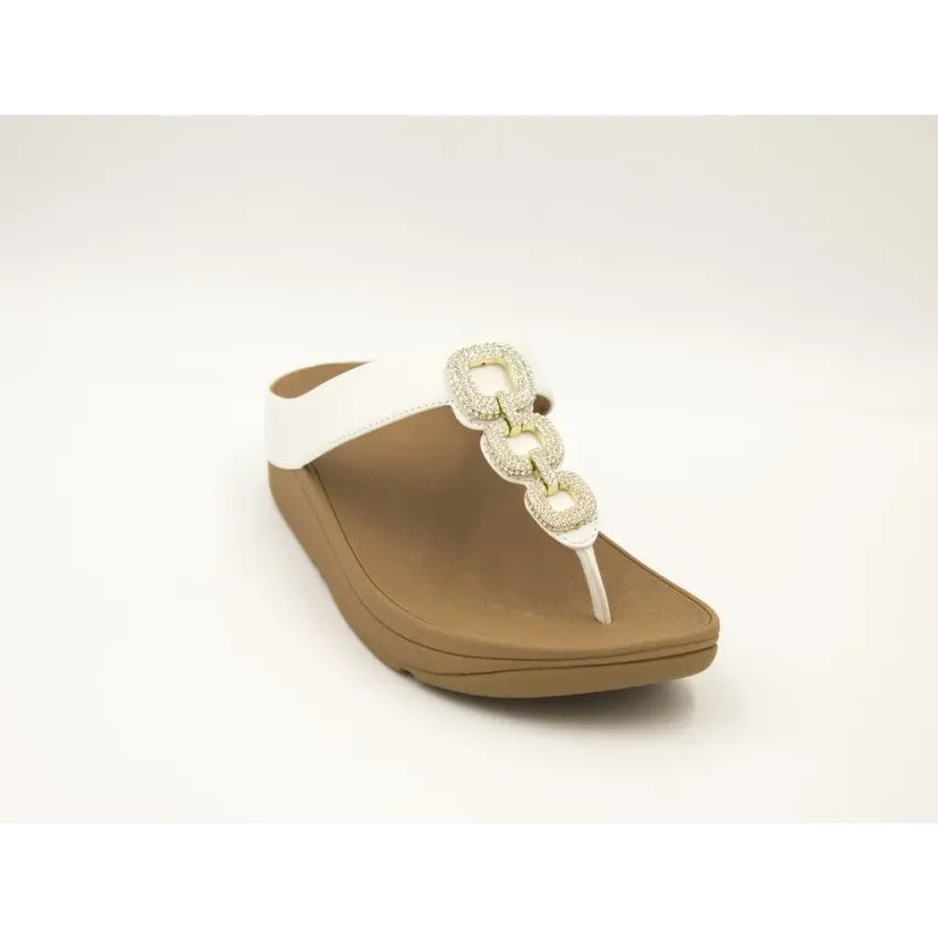 SANDALIAS CUÑA FITFLOP FINO BLANCO