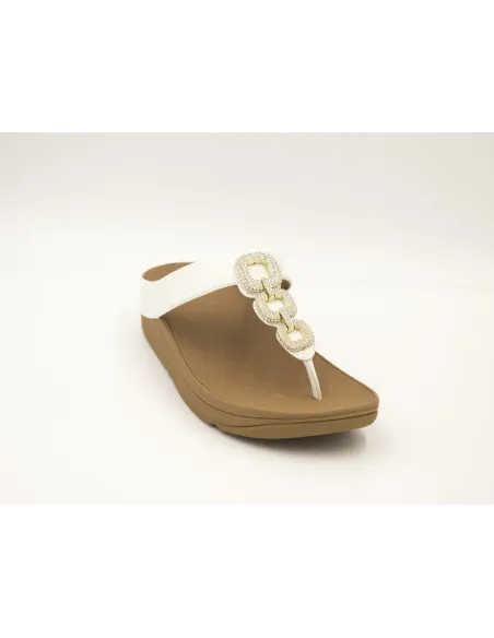 SANDALIAS CUÑA FITFLOP FINO BLANCO