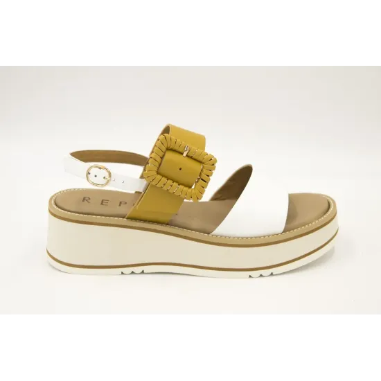 SANDALIAS CUÑA  REPO 61420 BLANCO