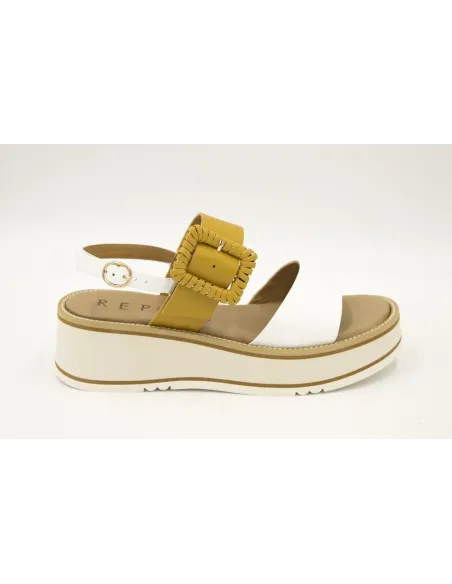 SANDALIAS CUÑA  REPO 61420 BLANCO