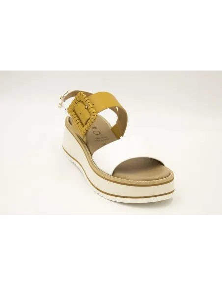 SANDALIAS CUÑA  REPO 61420 BLANCO